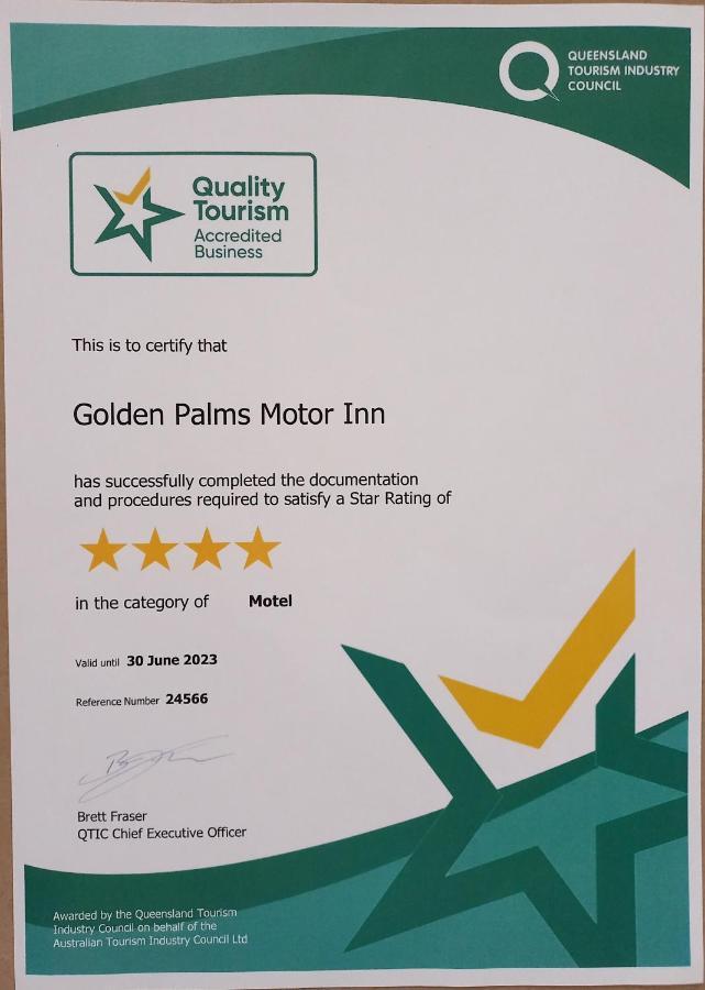 Golden Palms Motor Inn Бандаберг Екстериор снимка